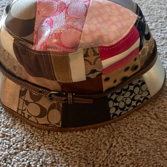 💞NEW💞COACH PATCHWORK HAT💞M💞 - Picture 2 of 8